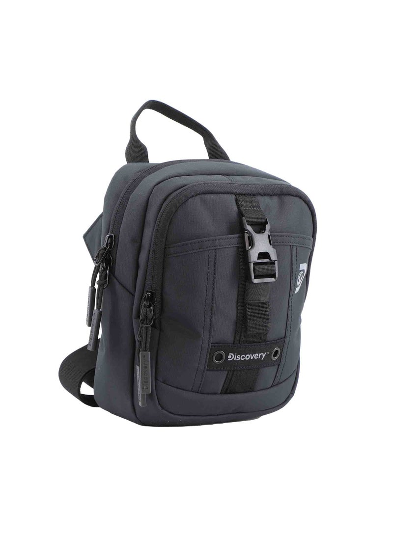 Discovery SHIELD RPET Polyester Utility Bag Black, Zipper Compartment Casual Shoulder Bag For Men And Women Removable Shoulder Strap Secure RFID Pocket - pzsku/ZDDE7AE672ADC6982D877Z/45/_/1721990829/d59c8262-e9a0-4ee1-ba4a-ec9e489f525f