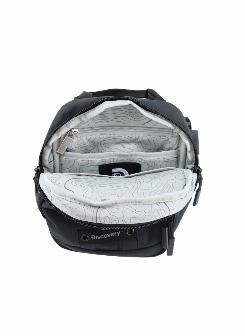 Discovery SHIELD RPET Polyester Utility Bag Black, Zipper Compartment Casual Shoulder Bag For Men And Women Removable Shoulder Strap Secure RFID Pocket - pzsku/ZDDE7AE672ADC6982D877Z/45/_/1721990838/3cfe451f-4dd6-42ec-9745-9009c76969f8