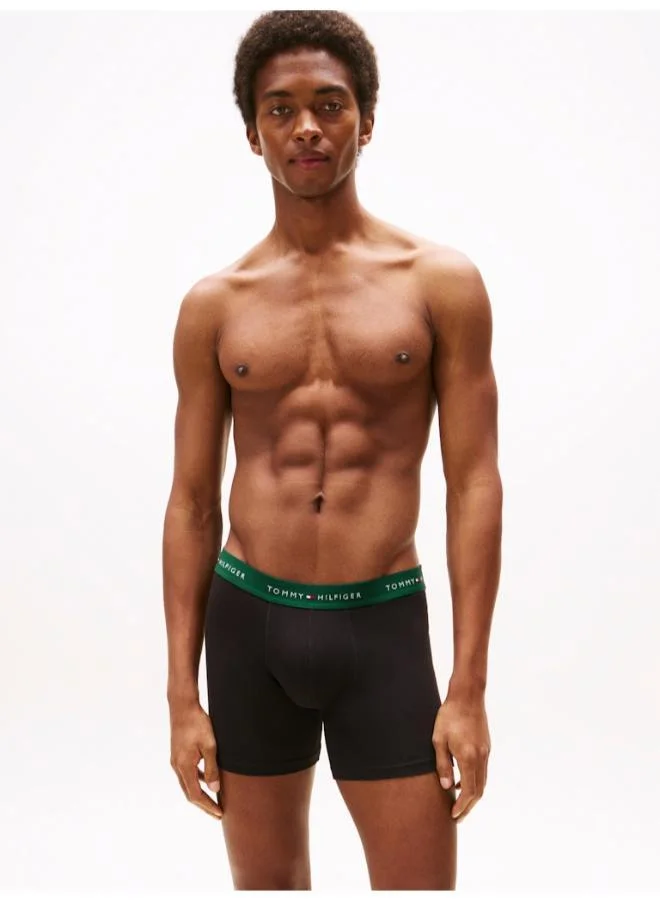 TOMMY HILFIGER 3-Pack Signature Logo Waistband Boxer Briefs