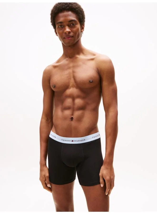 TOMMY HILFIGER 3-Pack Signature Logo Waistband Boxer Briefs