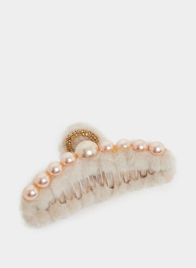 ستايلي مشبك شعر منمق بلؤلؤ صناعي - Image 3