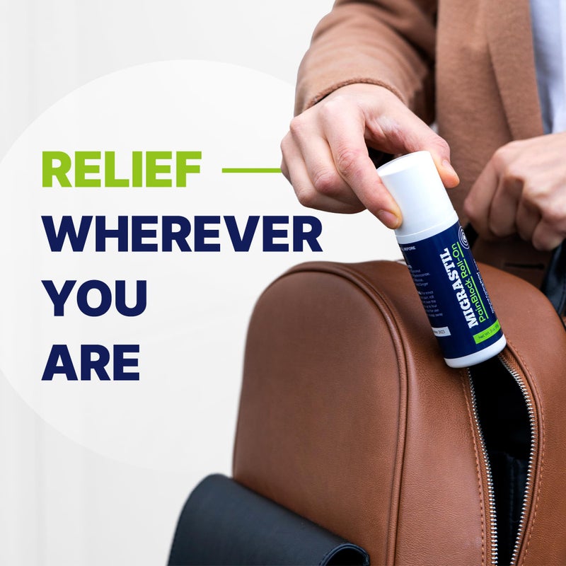 Basic Vigor Migrastil PainBlock Roll-On, 3 oz - Topical Roll-On for Muscle Aches, Cramps, Joint & Nerve Discomfort. Works Great on Shoulders, Neck, Feet, Knees, Legs, Back, Elbows, HIPS, Etc. - Image 4