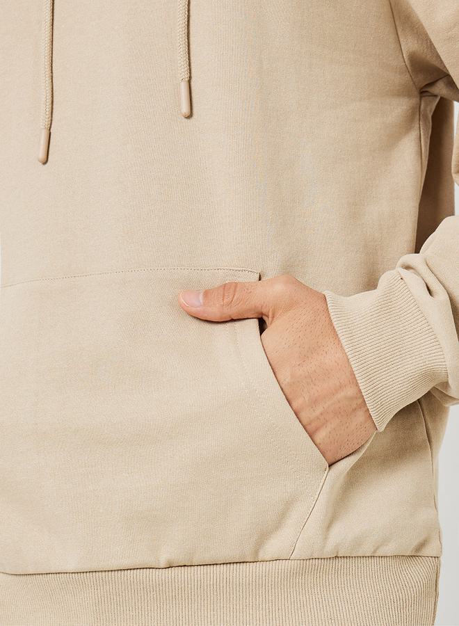 ستايلي هودي فليس بقصة مريحة وجيب كنغر - Image 3