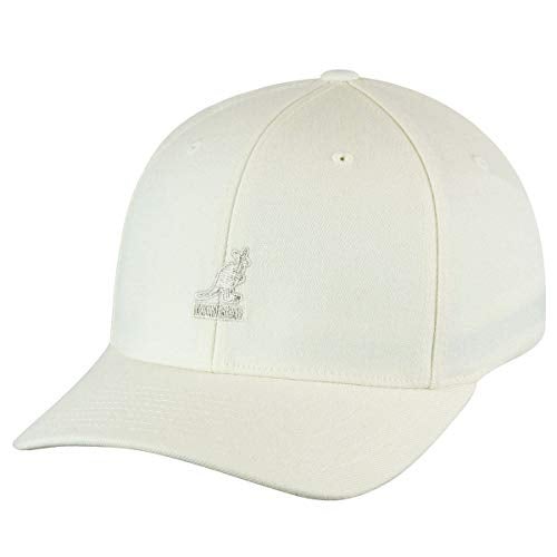 KANGOL قبعة بيسبول مرنة من كنجول للرجال والنساء، كبيرة-كبيرة جداً، بيضاء - Image 1