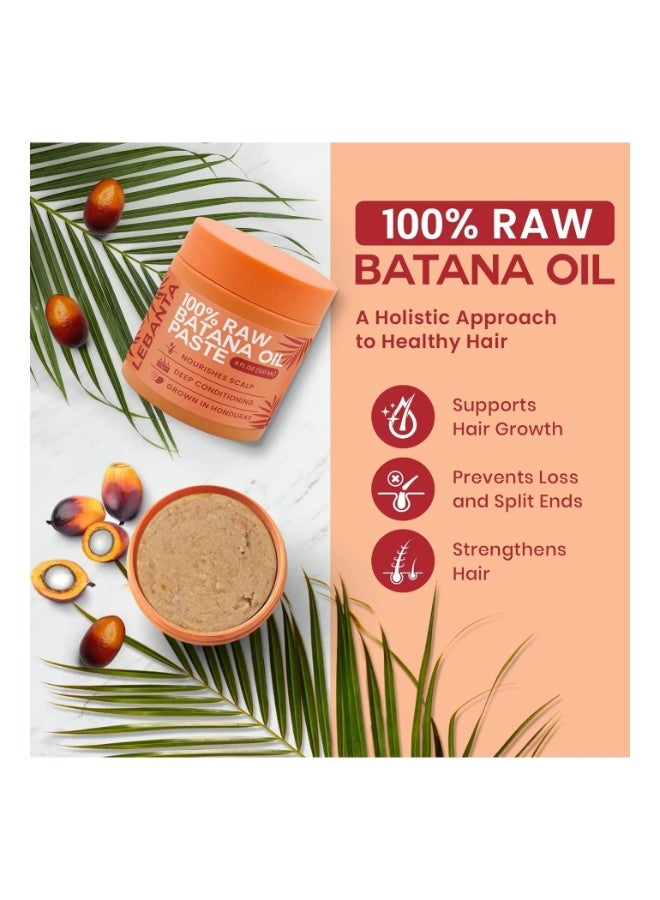 Lebanta Raw Batana Oil for Hair Growth - 100% Pure, Organic 4oz Batana from Honduras for Thick and Strong Natural Hair - Dr. Sebi Unrefined Cold Pressed Cosmetic Scalp Mask for Men & Women (1 Pack) - Image 5