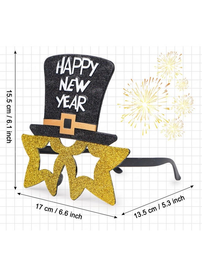 زيست فور تويز نظارات سباحة على شكل نجمة ذهبية لامعة من Zest 4 Toyz Happy New Year للبالغين والأطفال (عبوة من 3 قطع)  - Image 3
