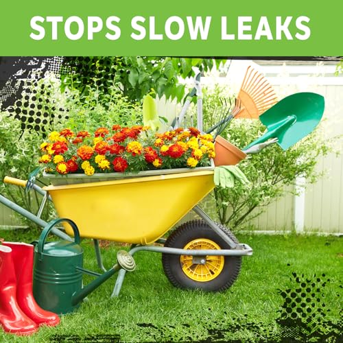 Slime أنبوب داخلي سلايم 30011 لعربات اليد، والمقطورات، والدراجات، وماكينات جز العشب، وعربات الذهاب، والدراجات الرباعية والمزيد، قوي جداً، يشمل مادة مانعة للتسرب ذاتية، بديل ثقيل، 4.10/3.5-6" - Image 4