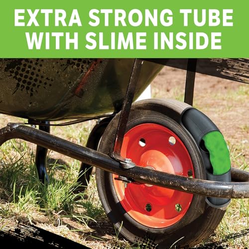 Slime أنبوب داخلي سلايم 30011 لعربات اليد، والمقطورات، والدراجات، وماكينات جز العشب، وعربات الذهاب، والدراجات الرباعية والمزيد، قوي جداً، يشمل مادة مانعة للتسرب ذاتية، بديل ثقيل، 4.10/3.5-6" - Image 2