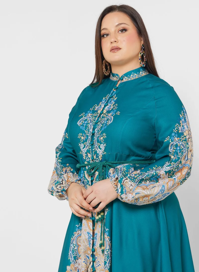 Khizana Printed Maxi Dress