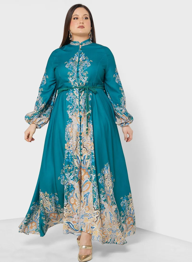 Khizana Printed Maxi Dress