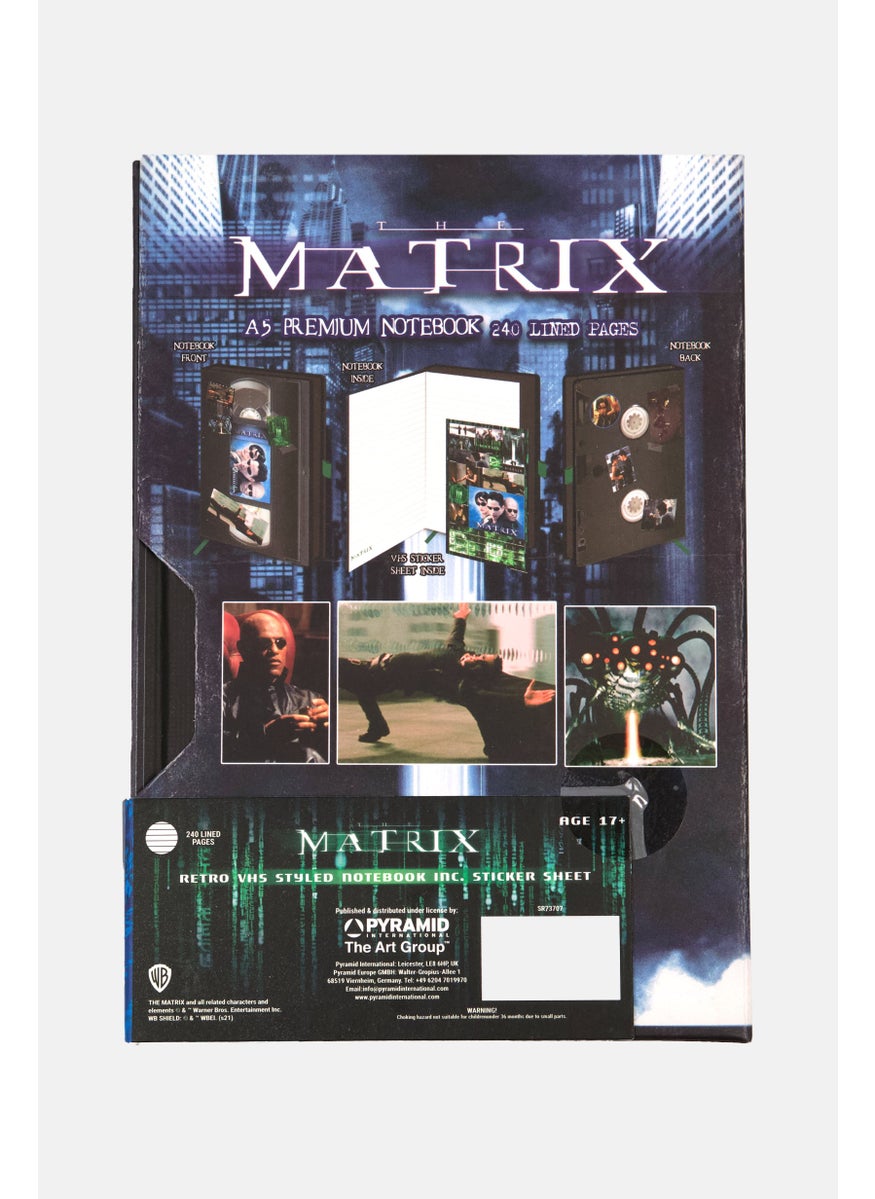 Warner Bros - The Matrix Premium Notebook 15 L x 20 H x 2 W cm, Blue - Image 1