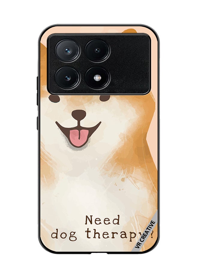 VR CREATIVE Protective Case Cover For Xiaomi Poco X6 Pro Dog Therapy Design Multicolour - Image 1