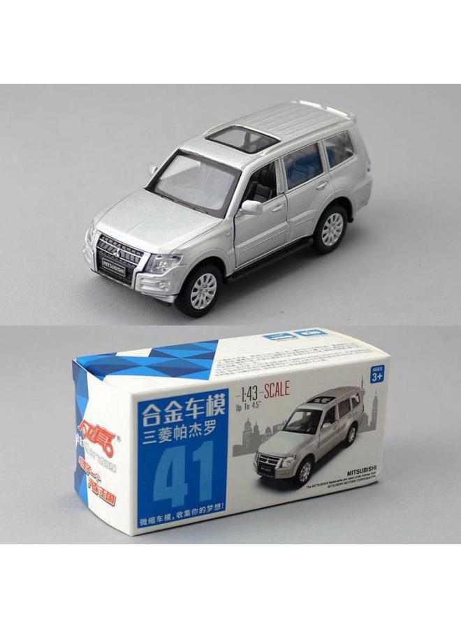 83 Color Pepper Alloy 1:43 Matchbox Pocket Car Mercedes-Benz Audi Volkswagen Children's Toy Model Ornaments-Color:Mitsubishi Pajero-silver - Image 1