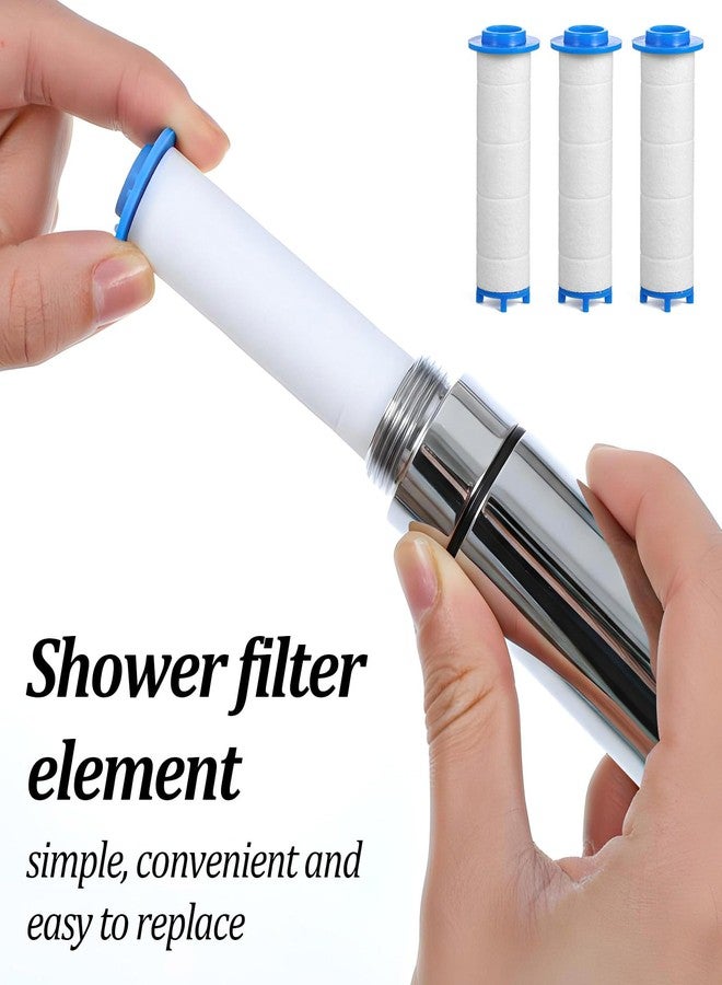 DOPENSPI 10PCS Shower Head Filters, 2.76x0.95in Showerhead Filters PP Cotton Replacement Cartridge for Various Specifications of Shower Heads - Image 4