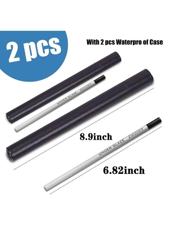 ZZYFGH Underglaze Pencils for Pottery, Pack of 2 (Black) - Image 2