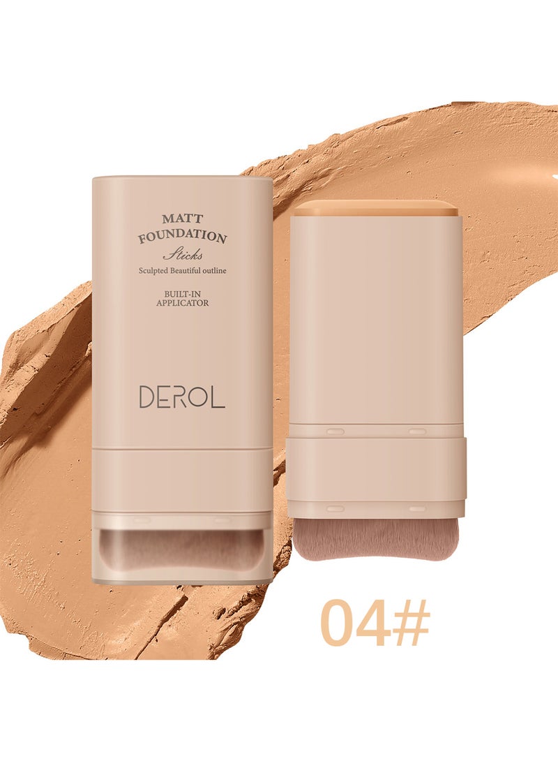 ديرول كريم أساس غير لامع، سائل أساس يدوم طويلاً، تغطية كاملة، محمول وسهل الاستخدام وخفيف الوزن - Image 1