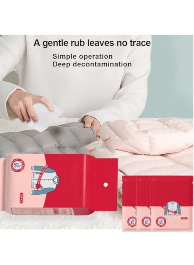 مناديل إزالة البقع من الملابس 40 قطعة، مزيل بقع للملابس، معبأة بشكل فردي، مناديل إزالة بقع الملابس القابلة للاستخدام مرة واحدة، مناديل شخصية لإزالة البقع، مزيل زيت الملابس، بحجم السفر و الجيب - Image 2