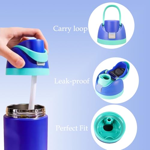 MENGSOOD Replacement Lid Compatible with Owala Freesip,One Button Water Bottle Top Lid Compatible with Owala Cup 16oz 24oz 32oz 40oz BPA-Free Replacement Accessory Stopper,No Leak (Blue) - Image 4