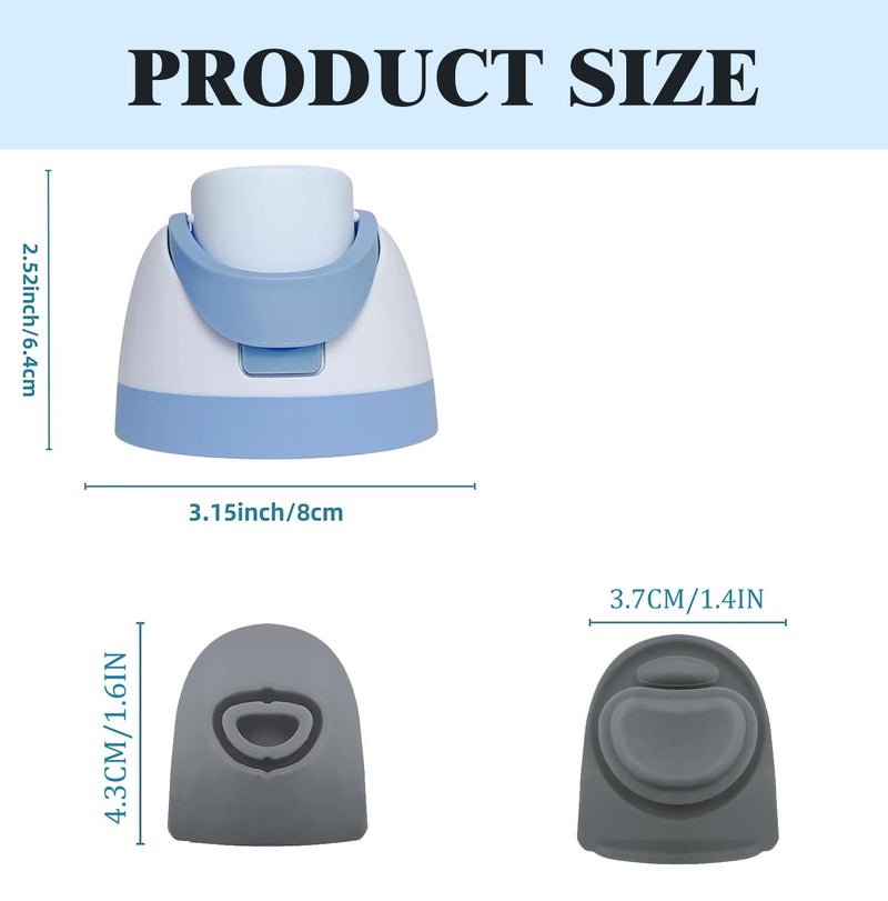 MENGSOOD Replacement Lid Compatible with Owala Freesip,One Button Water Bottle Top Lid Compatible with Owala Cup 16oz 24oz 32oz 40oz BPA-Free Replacement Accessory Stopper,No Leak (Blue) - Image 2