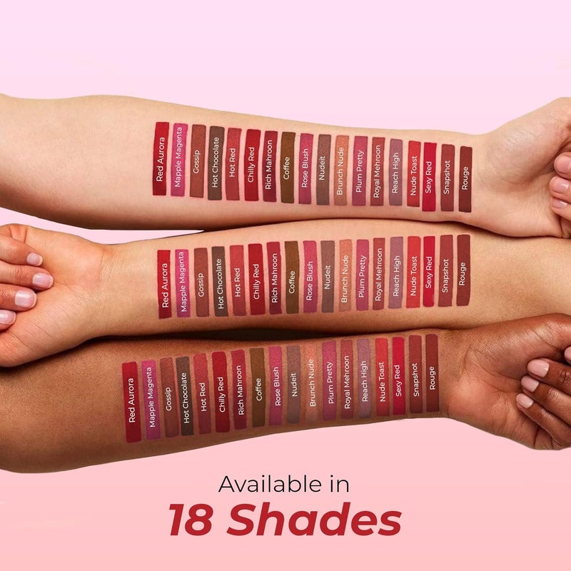 COLORS QUEEN COLORS QUEEN Lipstick 01Red Aurora Matte - Image 5