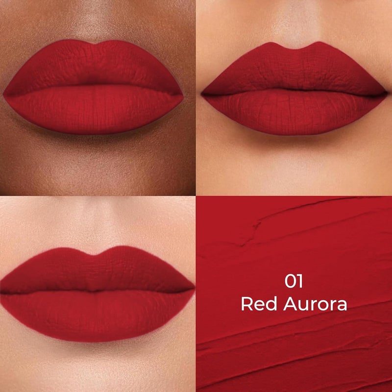 COLORS QUEEN COLORS QUEEN Lipstick 01Red Aurora Matte - Image 2