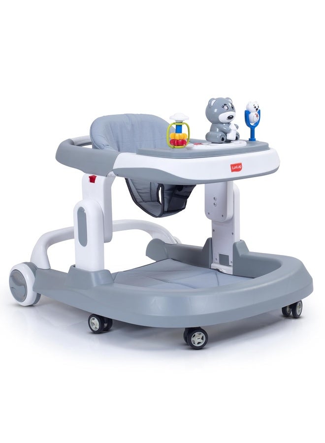 Luvlap Regal Baby Walker 9+ Months | 3 Level Height Adjustment Walker/Advanced Premium Baby Activity Walker, Gray - Image 1
