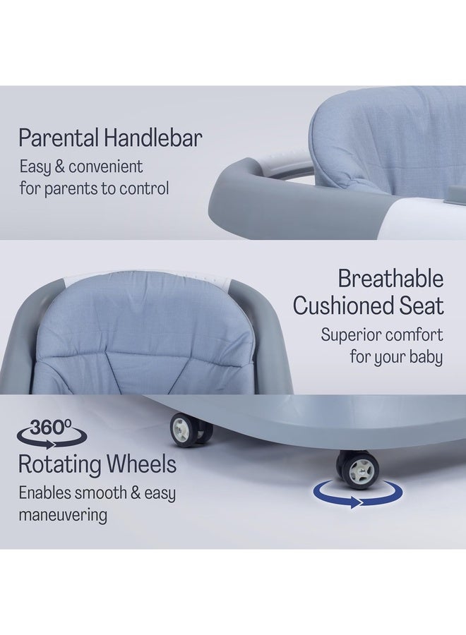 Luvlap Regal Baby Walker 9+ Months | 3 Level Height Adjustment Walker/Advanced Premium Baby Activity Walker, Gray - Image 4