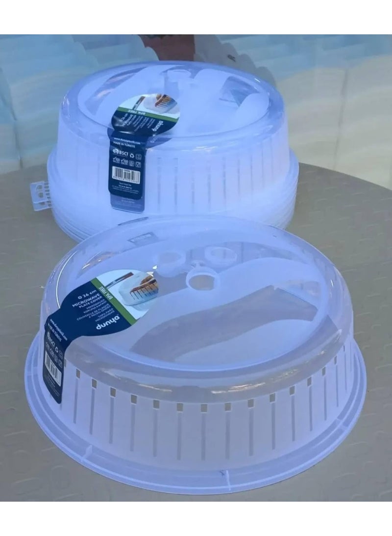 غطاء ميكرويف 26 سم – طقم 2 قطعة لحماية الطعام أثناء التسخين R - Image 2