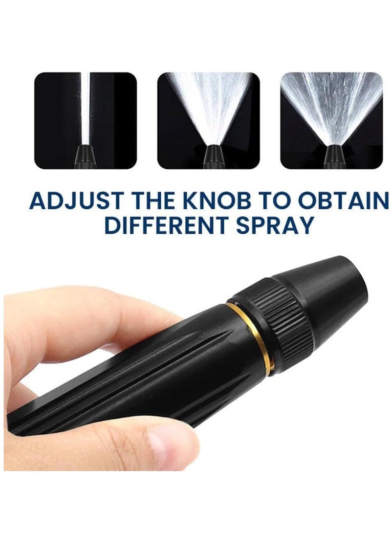 Generic Spray Nozzle, Garden Hose Nozzle Sprayer, High Pressure Metal Water Gun Sprinkler, 3 Adjustable Spray Patterns, for Car Washing, Garden Irrigation, and Pet Bathing  - Image 4