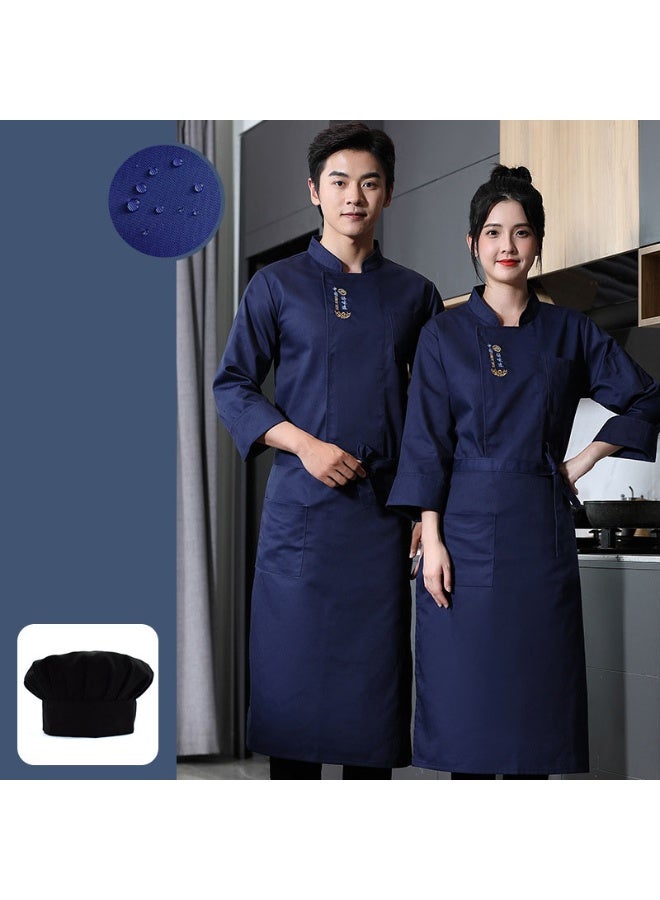 NIBEMINENT Breathable Chef Jacket Hotel Costume  Men Women Restaurant Kitchen Cook Clothes Waiter Uniform Chef Shirt - Image 1