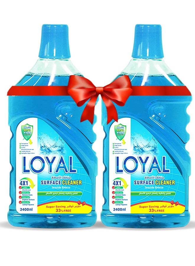 لويال منظف ​​أسطح 2 × 2400 مل برائحة نسيم البحر