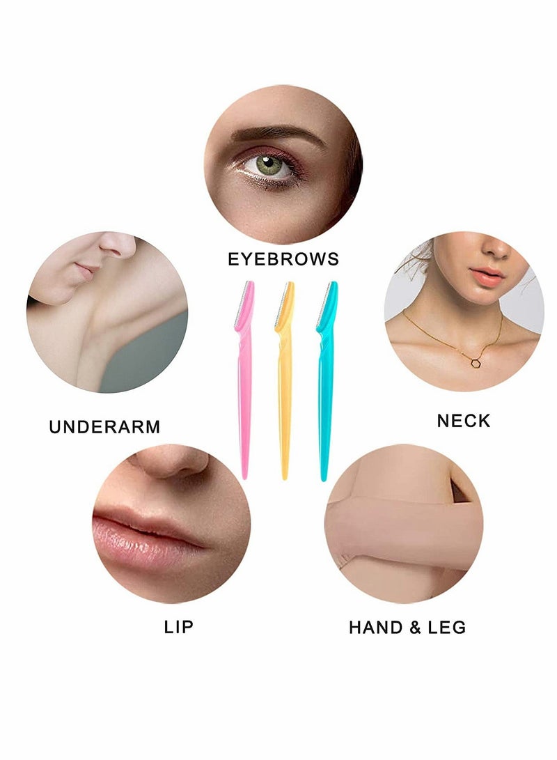 15pcs Eyebrow Razors for Women, Multipurpose Face and Eyebrow Shaping Tool, Perfect for Exfoliating and Grooming - Image 3