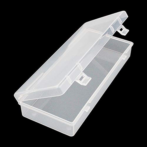 Thintinick 6 Pack Rectangular Clear Plastic Storage Containers Box with Hinged Lid for Beads and Other Small Craft Items (6.1 x 2.56 x 1.18 inch) - Image 3