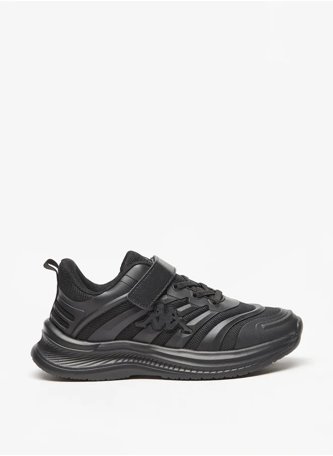 Kappa Boys Textured Sports Shoes With Hook And Loop Closure