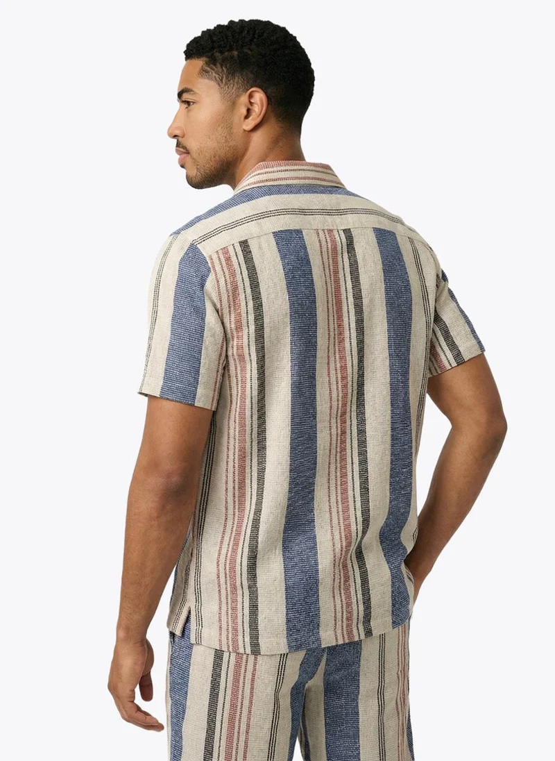 نوتيكا Men's Multi color Cotton Shirt