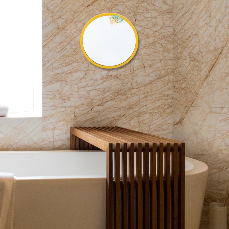 Makeup Mirror Nordic Style Makeup Mirror Decorative Round Hanging Mirror - Image 4