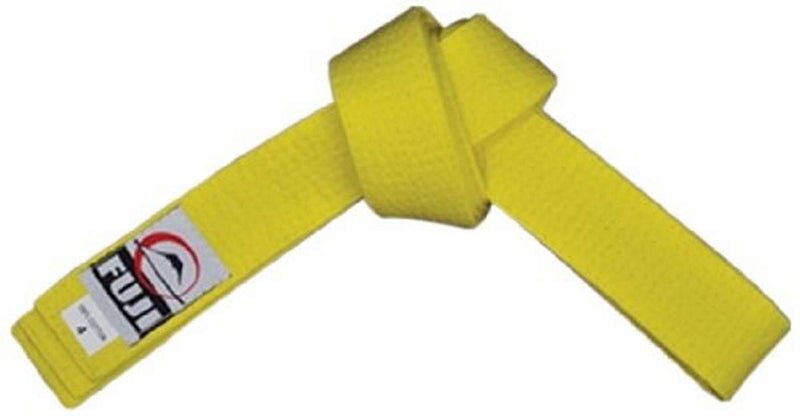 FUJI – Sports Belt, All-Purpose Martial Arts Belt, Judo Belt, Colorful Karate Belt, Durable MMA Belt , Yellow - Image 1