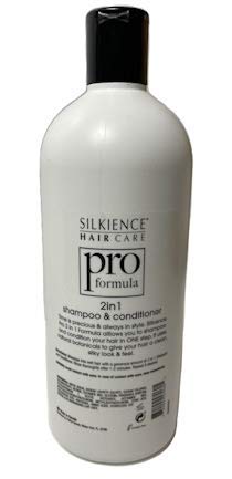 Silkience Pro Formula 2 in 1 Shampoo & Conditioner 32 Fluid Ounce, Provitamin B5, Aloe Vera & Soy Protein Cruelty Free, Single Bottle - Image 3