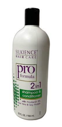 Silkience Pro Formula 2 in 1 Shampoo & Conditioner 32 Fluid Ounce, Provitamin B5, Aloe Vera & Soy Protein Cruelty Free, Single Bottle - Image 1