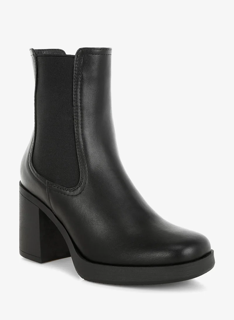 London Rag London Rag Women's Faux Leather Chelsea Boots In Black