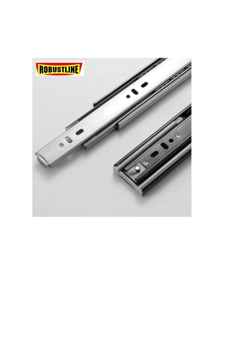 Robustline Soft Closing Steel Ball Bearing Drawer Slide Rail Runner (14 INCHES) - Image 2