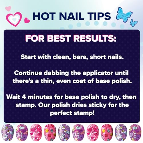 Cool maker صندوق أظافر GO GLAM من Cool Maker، تصميم 200 أظافر، 4 تصاميم، 2 أدوات تطبيق طلاء وقناع (قد يختلف التعبئة) ، فنون وحرف للأطفال من عمر 7 سنوات وما فوق - Image 5