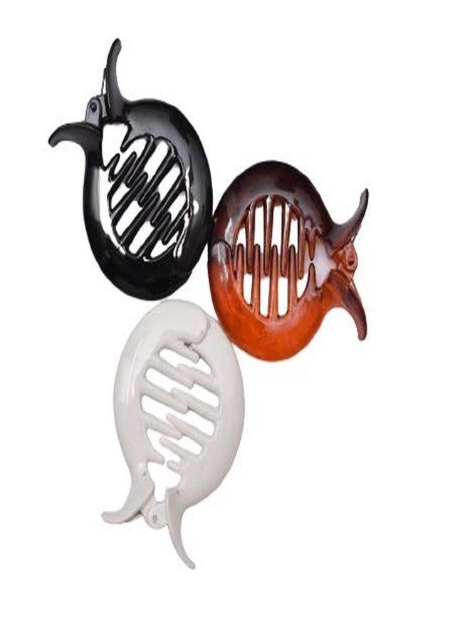 Styling Success Medium size Hair Claw/clip/hair clutcher combo of 3 pices for Women and girls - Image 1