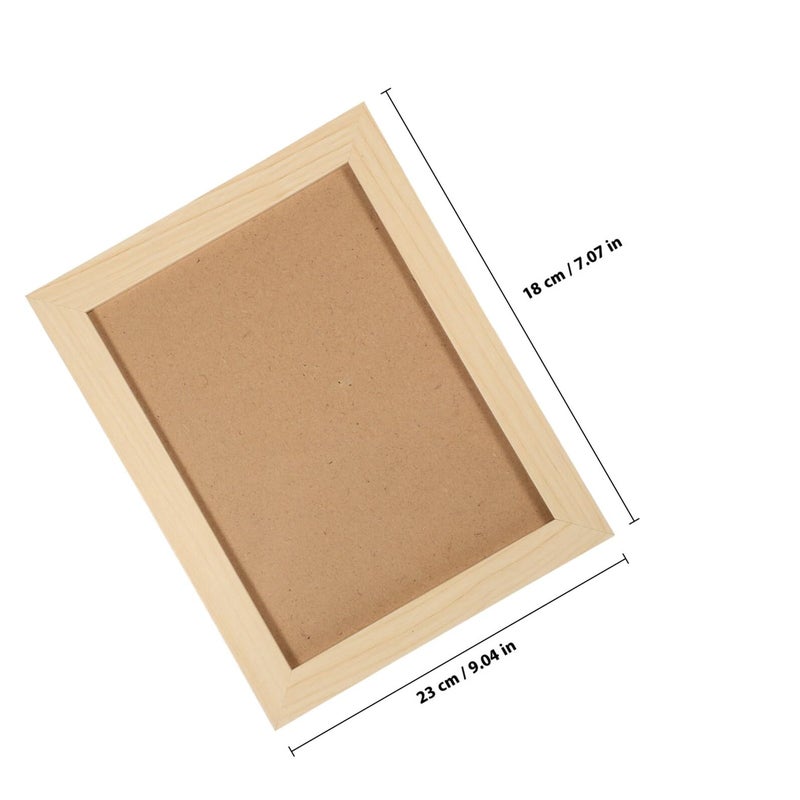 Natural Wood 8x10 Inch Picture Frame Rustic Tabletop or Wall Mount Photo Holder - Image 3