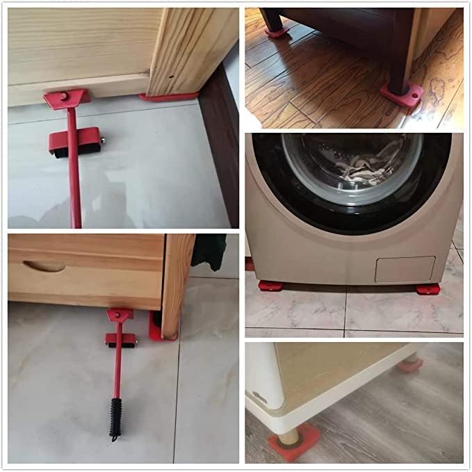VDHJA Furniture Lifter Mover Tool Set Heavy Duty Furniture Lifter Mover Tool Set Washing Machines FridgeSofa Wardrobe Adjustable Height Furniture Tool - Image 2