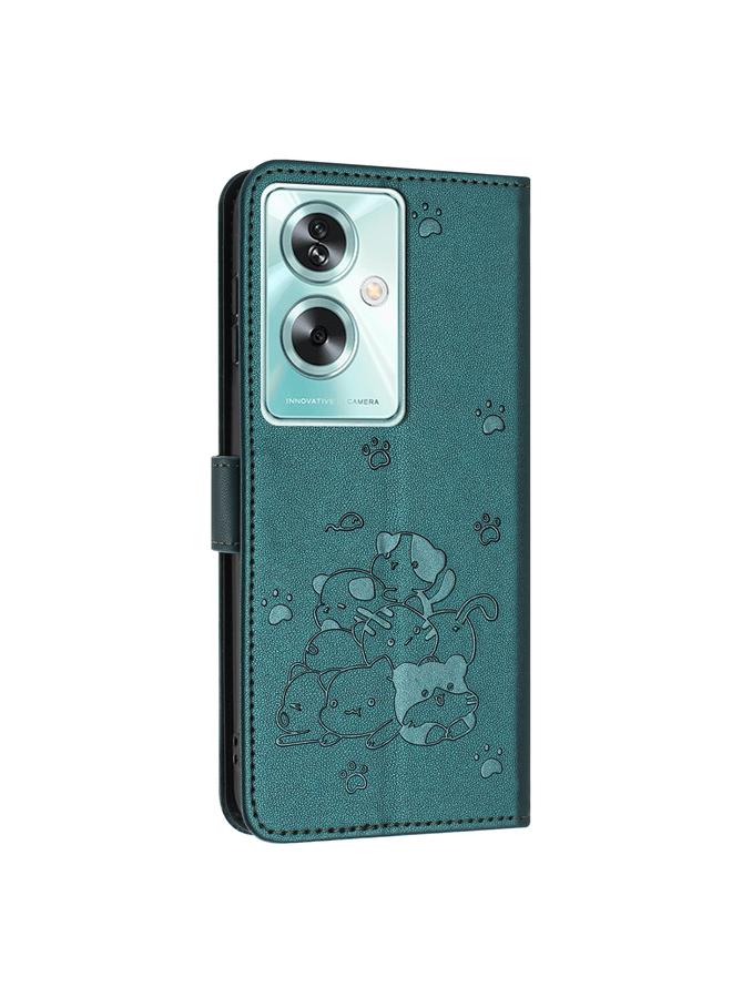S-TOP Case For OnePlus Nord N30 SE 5G Global Embossed Kitten Phone Leather Case with Lanyard - Image 3