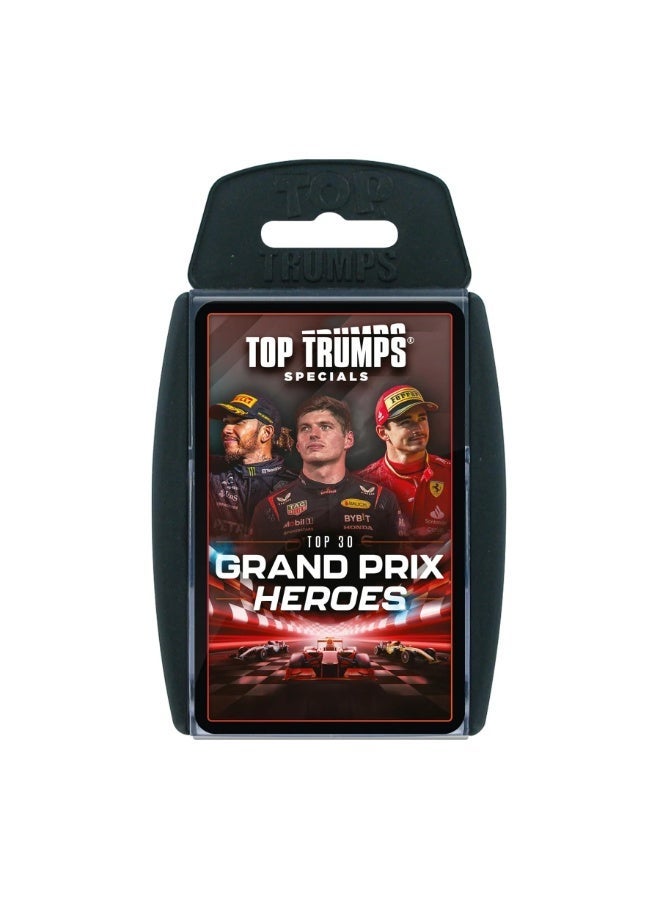 Top Trumps بطاقة أبطال جائزة غراند بري | لعبة بطاقات تعليمية | لعبة تحدي | لعبة بطاقات قابلة للجمع | ألعاب استراتيجية | ألعاب للأطفال والبالغين-[WM04792] - Image 1