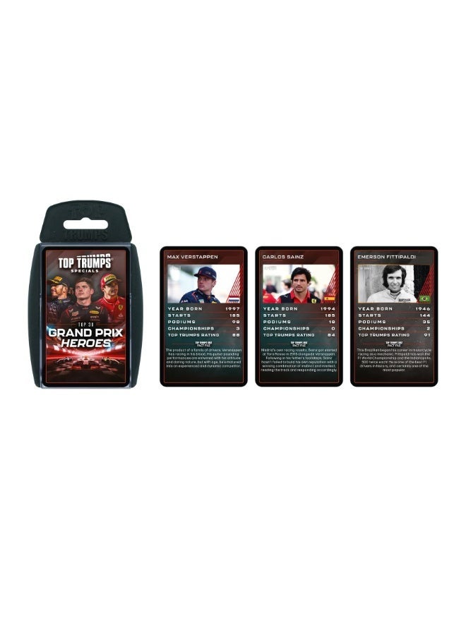 Top Trumps بطاقة أبطال جائزة غراند بري | لعبة بطاقات تعليمية | لعبة تحدي | لعبة بطاقات قابلة للجمع | ألعاب استراتيجية | ألعاب للأطفال والبالغين-[WM04792] - Image 2