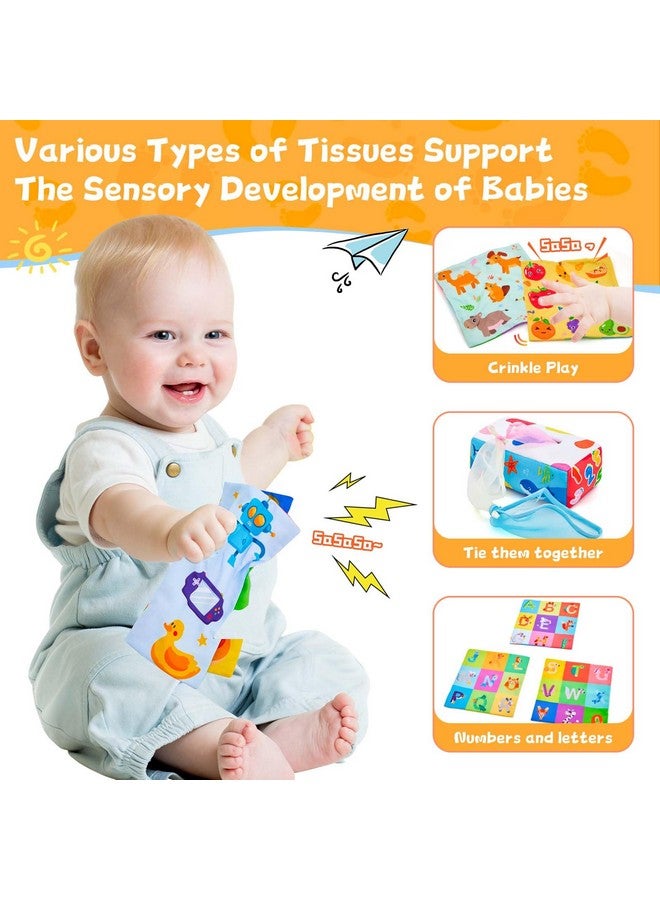 Yeeeasy Baby Tissue Box Toy Montessori Baby Toys for Infant 6,9,12 Months Sensory and Crinkle Tissue Box Toy for Boys&Girls Toddler Early Learning Gifts - Image 3