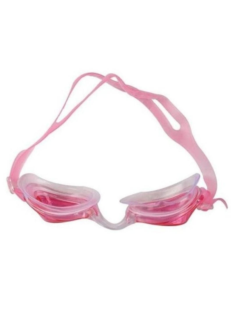 Generic Anti-fog Swimming Goggles with Earplugs, Pink  - Image 2